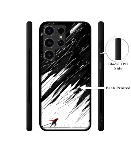 Image of Geometric Strom Design Premium 2D Printed Metal Back Case Cover for Samsung Galaxy S23 Ultra 5G