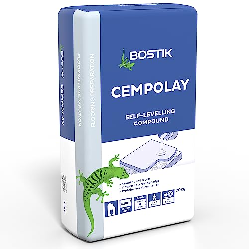 Bostik Cempolay Smoothing Compound for Internal Floors, 20kg Bag, Grey
