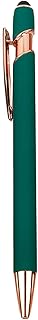 Retractable Ballpoint Pen Matte Pen Rod Grip 0.7 Nib Refillable Metal Guest Sign in Pen for Office Hotel
