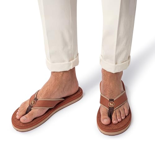 Image of Neeman's Eco Fluffy 2.0 othro slippers for men | Soft Comfortable & Stylish Flip Flops | lightweight | Anti Skid | Arch support daily use chappal
