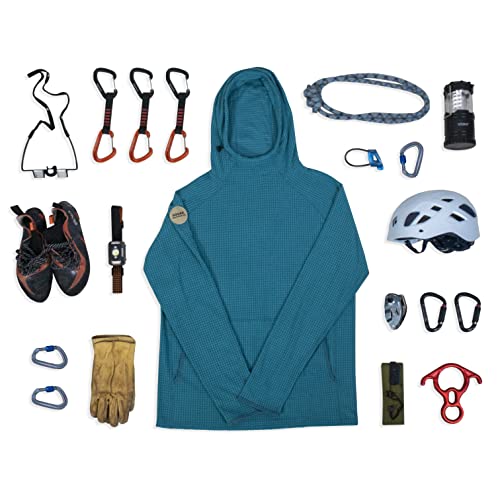 The Squak Women's Outdoor Fleece Mid-Layer Grid Hoodie For Hiking Skiing Backpacking Large Burgundy #TOP4