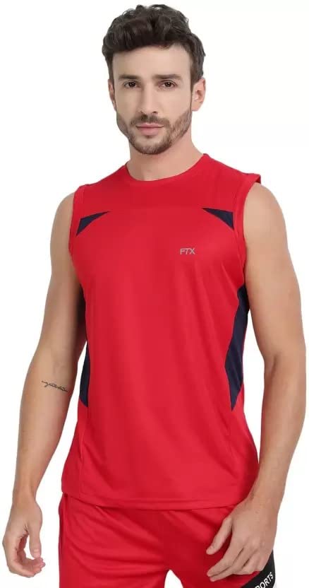 Image of FTX Men's Solid Regular Fit T-Shirt