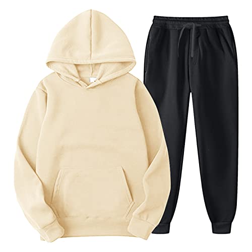 Ensemble pull à capuche et pantalon homme grande taille 3XL