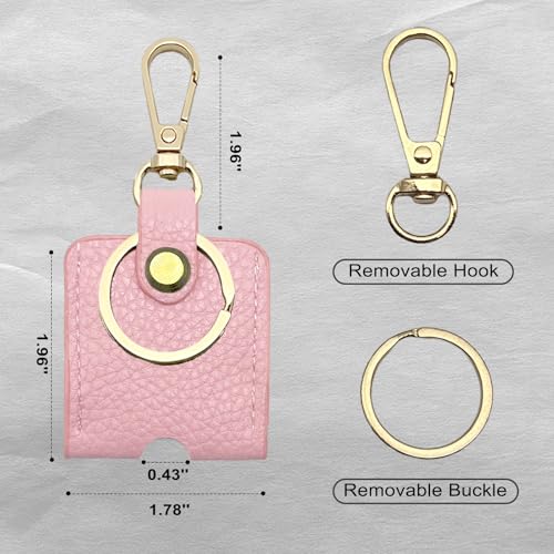 Image of Leather Key Sleeve, Broken Car Key Loop Replacement, Stylish Key Cover for Women Men