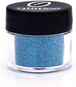 GLITTIES - Blue Jewel - Cosmetic Grade Fine (.008") Loose Glitter Powder Safe for Skin! Perfect for Makeup, Body Tattoos, Face, Hair, Lips, Soap, Lotion, Nail Art - (10 Gram Jar)