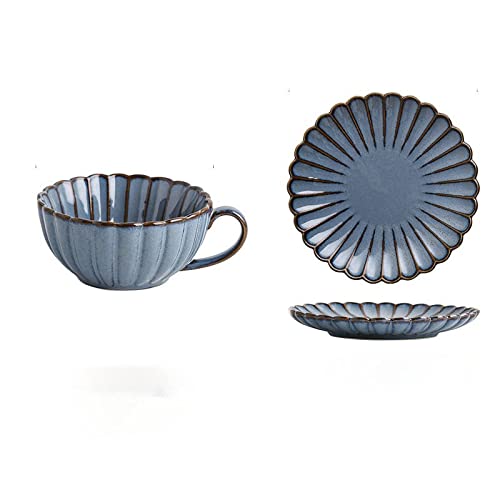 Tasse à café chrysanthème, le charme d'un service de thé rétro romantique