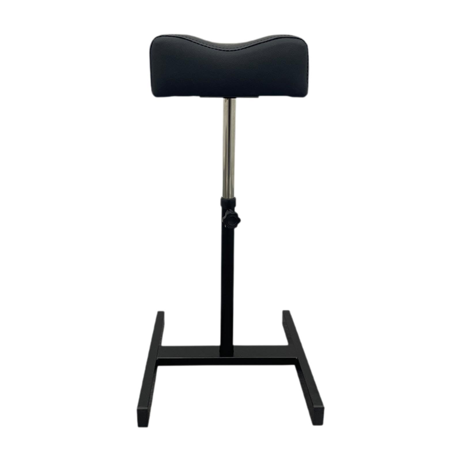 Foot Rest Stand Support Pieds Pédicure Manicure Tabouret Massage Métal Structure Solide Coussin Confortable Réglable Adapté Professionnels Salon Domic, Noir
