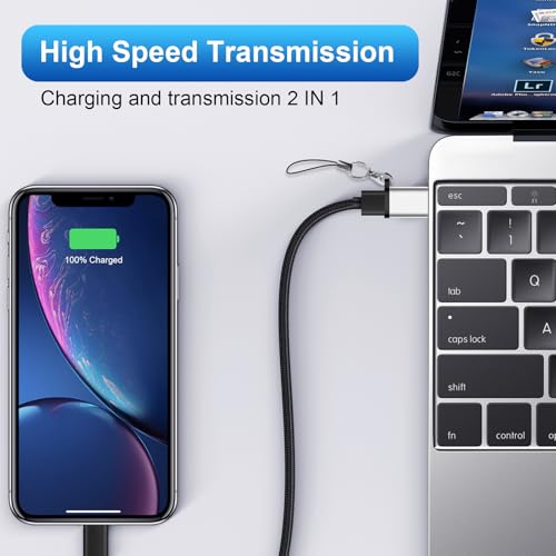 USB C Female to USB Male Adapter 3 Pack, OTG Converter, Type C to USB A Charger Cable Converter Compatible for Apple Watch iPhone 16 15 14 13 AirPods 3 MacBook Samsung S24 Nintendo Switch Car - Image 8