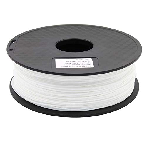 Zonestar Versand aus Russland, 3D-Drucker-Filament, PLA, 1,75 mm, Kunststoff, Verbrauchsmaterial, 28 Farben, 1 kg/Rolle (Farbe: Weiß)