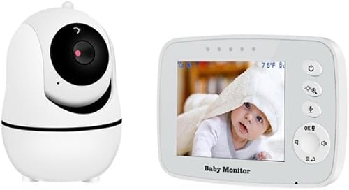 SM32PTA Two-Way Audio Night Vision Surveillance Camera 3.5 inch Baby Monitor(UK Plug)