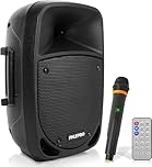 Pyle Cassa Bluetooth 800 Watt, Karaoke, Subwoofer 20 centimetri, Microfono UHF, Luci LED, Batteria Ricaricabile, Altoparlante Bluetooth MP3/USB/SD