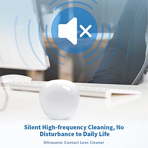 60-78KHz Ultrasonic Contact Lens Cleaner Portable Scleral Lenses Daily Care Contact Lenses Ultrasonic Cleaning AMT11