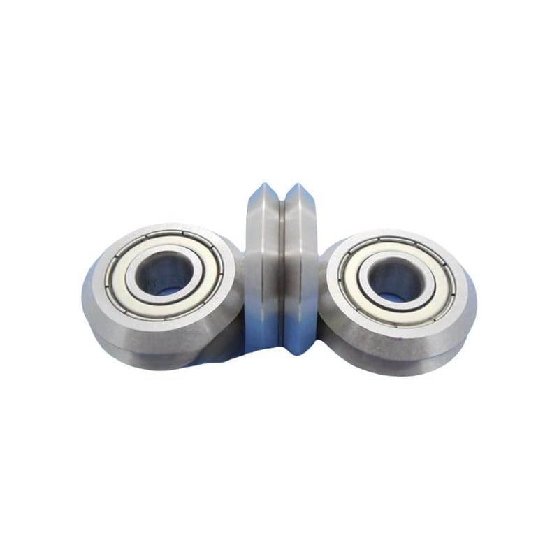 2PCS V/W-Groove Rail Bearing 3/8x17/14x7/16in W2-2RS P0 Linear Guide Roller