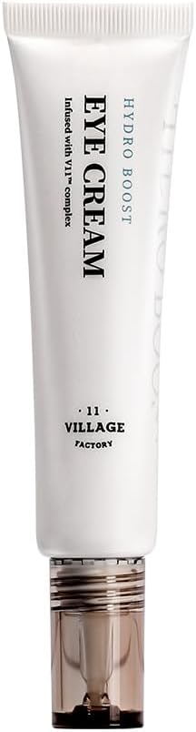 [VILLAGE 11 FACTORY] HYDRO BOOST EYE CREAM (25ml) Korean Skincare - Nourishing Eye Cream with Shea Butter & Hyaluronic Acid - 92% Natural Ingredients - Vegan Formula