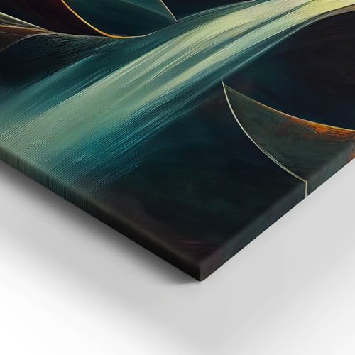 Peinture sur toile cascade Wallfluent | Art mural haut de gamme 60x40 - 3