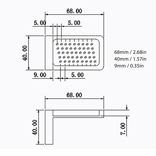 flexman T50 Woodworking Cross Calibration Ruler, Aluminium Alloy Scribing Marking Gauge, L Type Scribe Mark Measuring Tool thumbnail 6