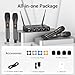 TONOR Wireless Microphones System with 4x10 Channels Cordless Handheld Microfono Inalambrico, 200FT UHF Range, Mics with Stable Signal Transmission for Karaoke Singing Party Church Wedding PA Speaker