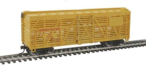Walthers Trainline HO Scale Model 40' Stock Car with Metal Wheels Union Pacific