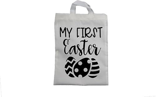 Kids My First Easter - 3 Egg Design Cotton White Easter Bag