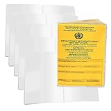 Pochette Pass Sanitaire,Protege Passeport,10X-9,3 * 13 cm-Transparent,2/3/4/5/8/10/20X,Petit- Protection Passeport Vaccination,Même Taille Que protege Passeport Européen, Facile à Transporter