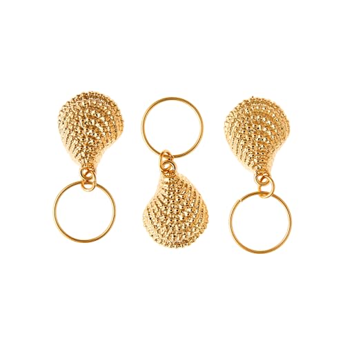 Red by Kiss Premium Luxury Braid Charms, Hair Decorative Accessories for Braids & Locs, Gold Silver Shiny, Lightweight & Durable (Stylish)
