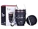 POXIWIN Camera Lens Coffee Mugs,Stainless Steel Camera Lens Cups,Unique Gift Idea for Photographers,Novelty Coffee Mugs for Home Supplies,Men,Women