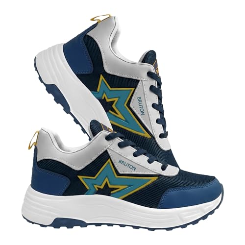 Image of BRUTON Striker-615 Men's Running Shoes | Lightweight Sports Shoes for Men | Comfortable Walking Jogging Gym Shoes | Breathable Lace-Up Training Footwear