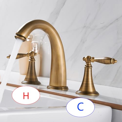 Robinet de lavabo 3 trous mitigeur mélangeur eau chaude froide