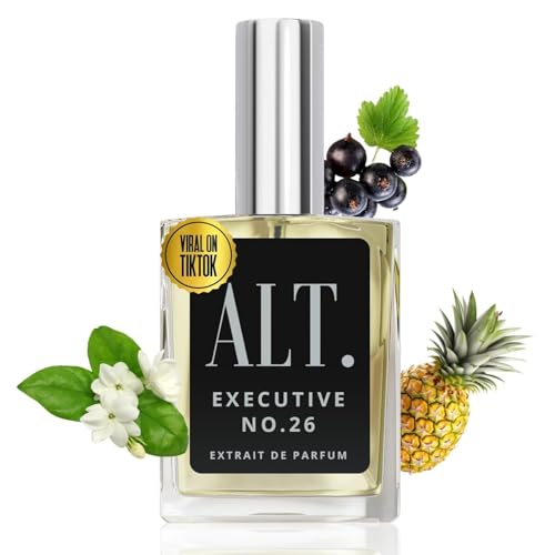 ALT. FRAGRANCES Executive No. 26 - Inspired by Avntus, Perfume for Men, Extrait de Parfum, Long Lasting Woody Fruity Perfume for Men with Bergamot, Pineapple & Oakmoss, 60ml