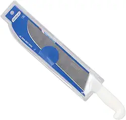 Faca para Carne Profissional Inox 10", Linha Pro, Cabo Branco, 43cm, Uso Profissional