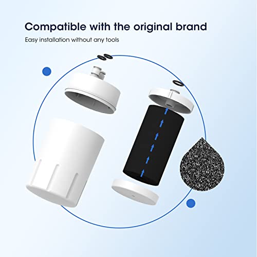 GLACIER FRESH Water Filter Faucet Replacement, Replacement for Brita Faucet Filter, Brita 36311 On Tap Water Filter, Compatible with Brita FR-200, FF-100, and All Brita Tap Water Filters (Pack of 2)