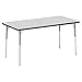 Lorell Classroom Rectangular Activity Tabletop Table Top, Gray Nebula,High Pressure Laminate (HPL),Navy
