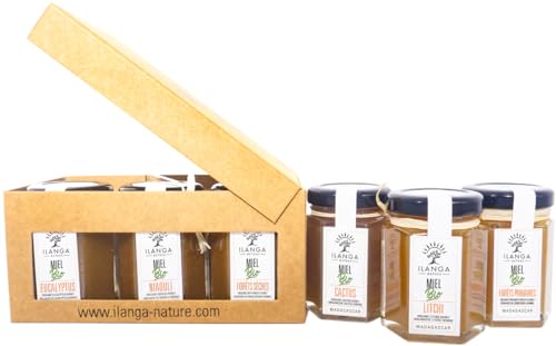 Ilanga Nature - Coffret cadeau - Assortiment de 6 Miels 80g - BIO | Madagascar