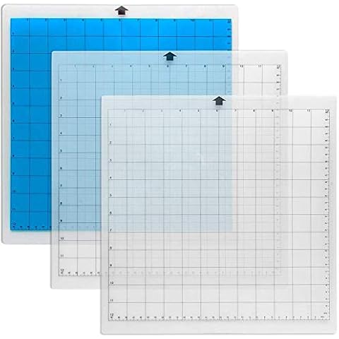 Zubehör von Drittanbietern Schneidematte für Silhouette, 3er-Pack, Kameo-Schneidematte, 30,5 x 30,5 cm, Standardgriff, selbstklebend und klebrig Cover