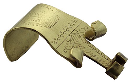 Image of Crown Design Polished Brass Picture Hook