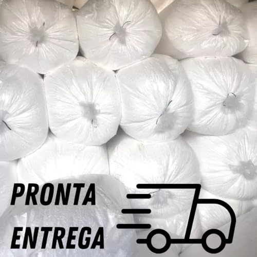 Refil de Isopor Flocado 100 litros para Enchimento de Puffs Almofadas Bichos de Pelúcia Artesanato M