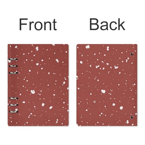 Carnet A5 rechargeable pois blancs, planificateur et notes de réunion