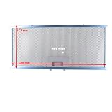 Marel Shop® - Filtro Metallico in Alluminio 385 x 173 mm per Cappa Compatibile con Elica Smeg Bosch per Modelli : ERA GR/A/60 - DLN53AA70B/01 - LB53NAA30