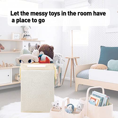 Gzmxm Laundry Basket Hamper With Lid And A Removable Bag 72L Large Collapsible Laundry Baskets Dirty Clothes Hamper With Detachable Rods, Foldable Washing Bin For Clothes And Toys - Beige #TOP1