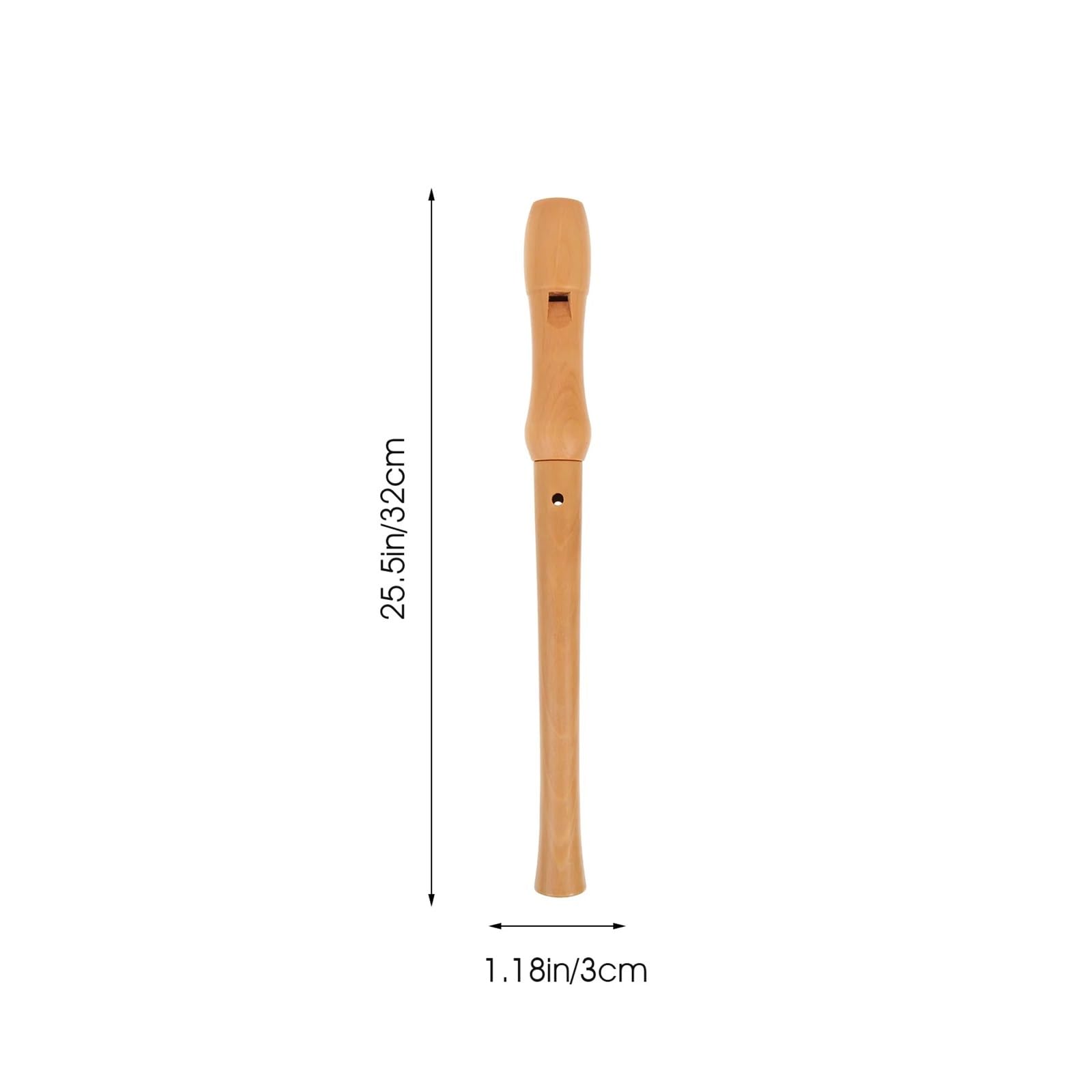 Holzblockflöte 1 Set 8-Loch High Pitch Blockflöte Holz Vintage Design Glatte Oberfläche tragbar