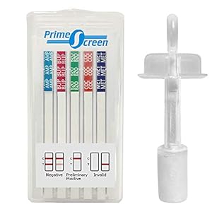 Prime Screen [10 Pack] 7 Panel Oral Saliva Drug Test Kit, Employment and Insurance Testing (AMP, COC, MET, OPI, OXY, PCP…