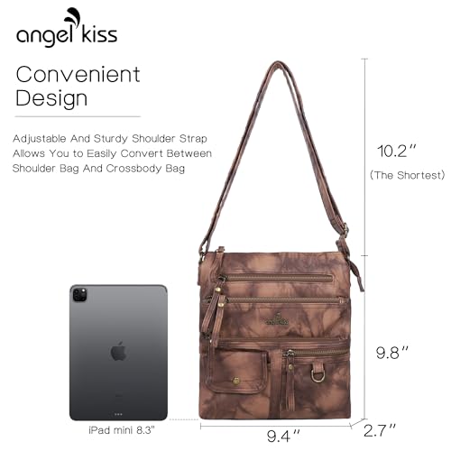 Image of Angel Kiss Small Shoulder Bag for Women Crossbody Purses and Handbags Multi Pockets Hobo Bags