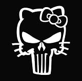 PUNISHER KITTY VINYL STICKER 5INX4IN