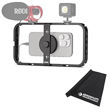 Magnetic holder: the Rode Phone Cage is a magnetic holder for smartphones that allows a secure and stable attachment of your mobile device Versatile compatibility: with its universal design, the holder fits most smartphones with a size of up to 6.5 i...