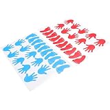 Kichvoe Pegatinas de Pared Fáciles de Pegar Huellas de Manos y Pies 40 Piezas de Pvc Residuos Adhesivos para Decoración de Dormitorio Infantil para DIY