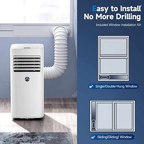 Portable-Air-Conditioners-10000-BTU-Portable-AC-for-Room-up-to-450-Sq-Ft-3-in-1-AC-Unit-Dehumidifier-Fan-with-Digital-Display-Remote-Control-Window-Installation-Kit-24H-Timer-Sleep-Mode Portable Air Conditioners 10000 BTU Portable AC for Room up to 450 Sq Ft 3 in 1 AC Unit Dehumidifier Fan with Digital Display Remote Control Window Installation Kit 24H Timer Sleep Mode