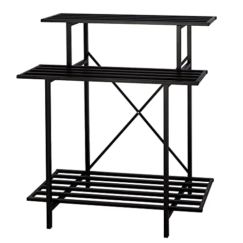 Zhongma 3 Tier Sturdy Plant Stand Space-Saving Heavy Duty Plant Holder For Home Indoor And Outdoor, L35.43 Xw17.32 X H39.37 Inch, 660 Lbs Capacity & Heavy Duty Construction. … #TOP5
