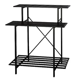 3 Tier Outdoor Plant Stand Heavy Duty Plant Holder for Balcony, Home, Garden, Plant Lovers,Metal Storage Rack Shelf/Freestanding Display Stand