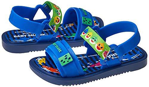 Sandália Baby Shark Lanchinho, Grendene Kids, Bebê Unissex, Azul, 21