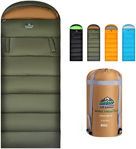 Sleeping Bag for Adults Kids Camping, 4 Season Warm Weather Waterproof Lightweight Sleeping Bag, Great for Outdoor Camping, Backpacking & Hiking